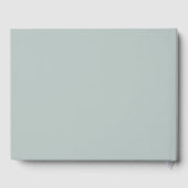 Minimale Boho Chic Groene Bruiloft Gastenboek (Achterkant)