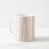 Minimale Boho Chic Schattige Roze & Grijs Abstract Koffiemok (Voorkant links)
