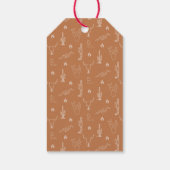 Minimale Boho Desert Fiesta vrijgezellenfeest Cadeaulabel (Achterkant)