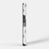 Minimale Boho Esthetiek Regenboog Monogram iPhone Hoesje (Rechterkant)