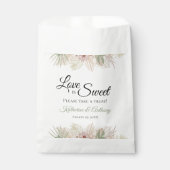 Minimale Boho Floral Bruiloft Favor Bag Bedankzakje (Voorkant)