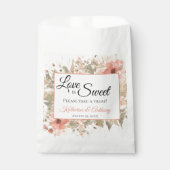 Minimale Boho Floral Bruiloft Favor Bag Bedankzakje (Voorkant)