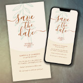 Minimale Boho herfsttoon bruiloft