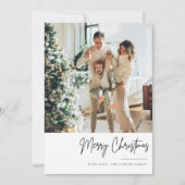 Minimale Boho-kerstkaart Feestdagenkaart (Voorkant)