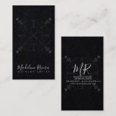 Minimale Boho Mandala Yoga Macrame Visitekaartje (Voorkant / Achterkant)