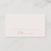 Minimale Boho, Modern, Terracotta, Vrijgezellenfee Plaatskaartje (Voorkant)