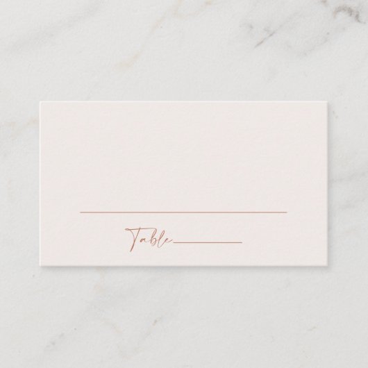 Minimale Boho, Modern, Terracotta, Vrijgezellenfee Plaatskaartje (Voorkant)