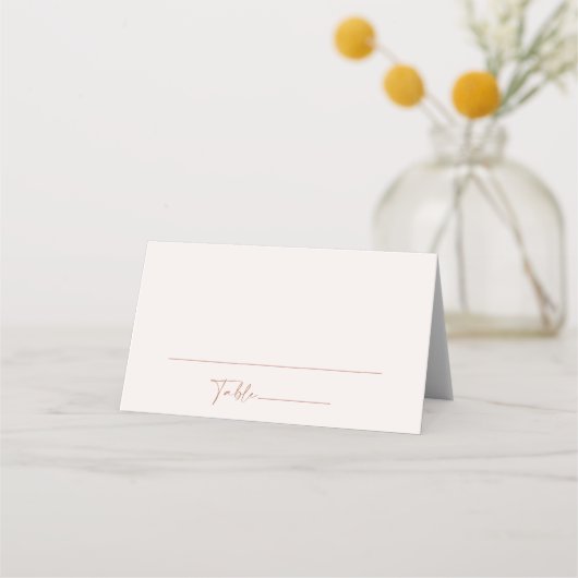 Minimale Boho, Modern, Terracotta, Vrijgezellenfee Plaatskaartje (Voorkant)