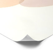 Minimale Boho Moderne Neutrale Abstracte Vormen Poster (Hoek)