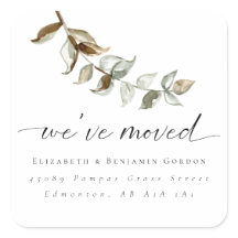 Minimale Boho Moving Announcement Bohemian Chic