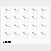 Minimale Boho Moving Announcement Bohemian Chic Vierkante Sticker (Vel)