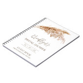 Minimale Boho Pampas Grass Vrijgezellenfeest Guest Notitieboek (Linkerzijde)