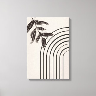 Minimale Boho Regenboog Canvas Afdruk