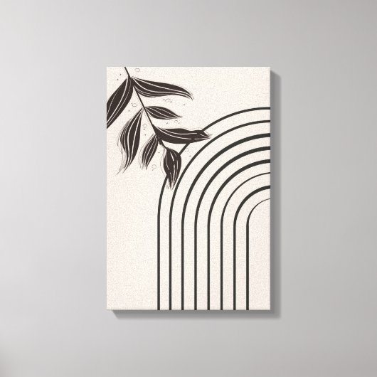 Minimale Boho Regenboog Canvas Afdruk (Voorkant)