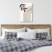 Minimale Boho Regenboog Canvas Afdruk (Insitu (Slaapkamer))