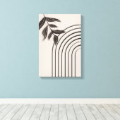 Minimale Boho Regenboog Canvas Afdruk (Insitu (Houten vloer))