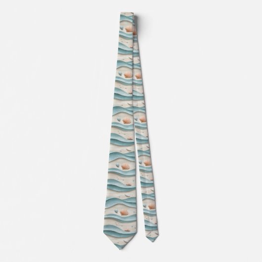 Minimale Boho Strand Patroon Stropdas (Voorkant)