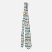 Minimale Boho Strand Patroon Stropdas (Achterkant)