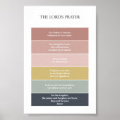 Minimale boho the Lord's gebedsposter Poster (Voorkant)