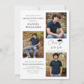 Minimale boog afstudeerfeest met foto kaart (Achterkant)