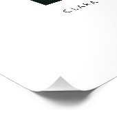 Minimale boog foto aangepaste Mr en Mrs poster (Hoek)