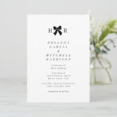 Minimale boog Initialen bruiloft Kaart (Staand voorkant)