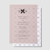 Minimale boog Initialen bruiloft Vellum Uitnodigingen (Offset (Uitnodiging))