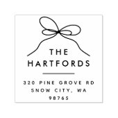 Minimale boog | Moderne familienaam Retouradres Zelfinktende Stempel (Design)