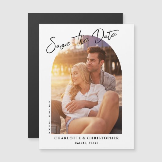 Minimale boog sparen de Datum Magnetische Kaart va (Voorkant / Achterkant)