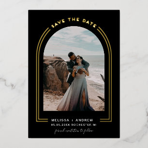 Minimale boog sparen de Datum Zwarte Uitnodiging v