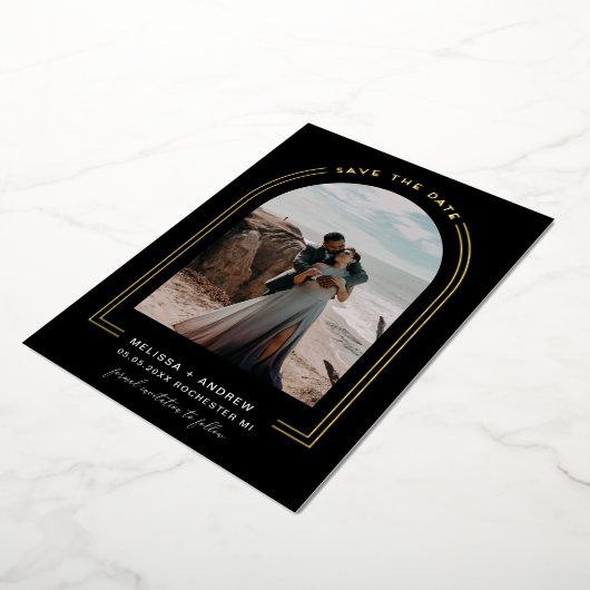 Minimale boog sparen de Datum Zwarte Uitnodiging v (Gedraaid)