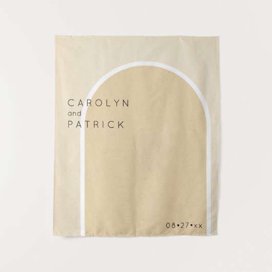 Minimale boog | Weddenschap Wandkleed (Voorkant)