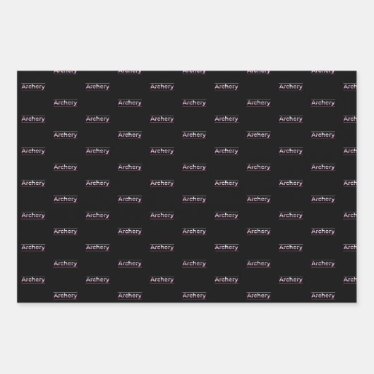 Minimale boogschieten - Roze Arch Inpakpapier Vel (Voorkant 2)