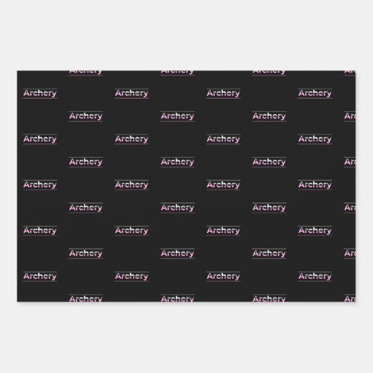 Minimale boogschieten - Roze Arch Inpakpapier Vel (Voorkant)