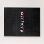 Minimale boogschieten - Roze Arch Legpuzzel (Horizontaal)