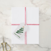 Minimale boom cadeaulabel (Met Touw)