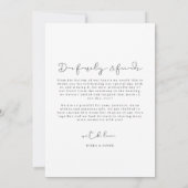 Minimale bootfoto's bruiloft bedankt voor je kaart (Achterkant)