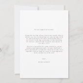 Minimale bootfoto's bruiloft bedankt voor je kaart (Achterkant)