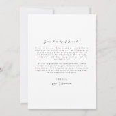 Minimale bootfoto's bruiloft bedankt voor je kaart (Achterkant)