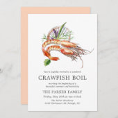 Minimale bootpartij voor kreeften kaart (Voorkant / Achterkant)