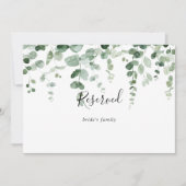 Minimale borden voor Eucalyptusbruiloft (Voorkant)