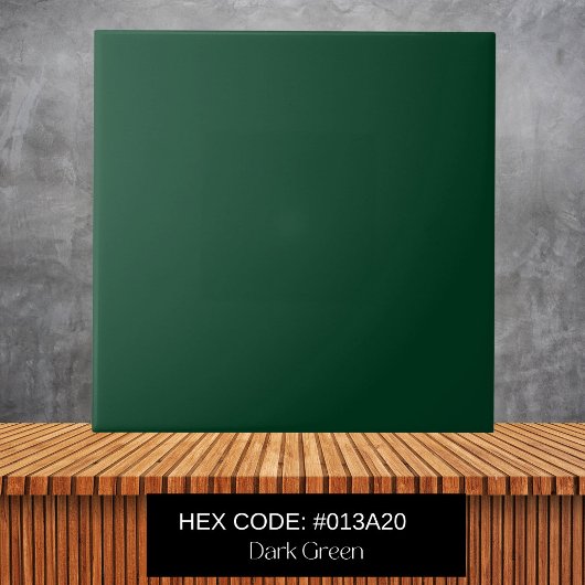 Minimale bosgroene vlakke vaste kleur tegeltje