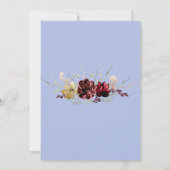 Minimale BOTANICAL Wedding INVITATION Kaart (Achterkant)