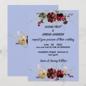 Minimale BOTANICAL Wedding INVITATION Kaart (Voorkant / Achterkant)
