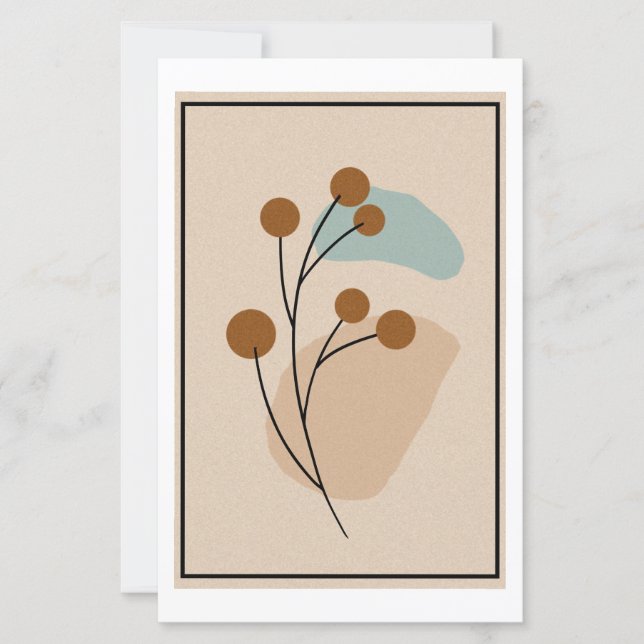 Minimale Botanische Abstracte Natuur Esthetiek (Voorkant)