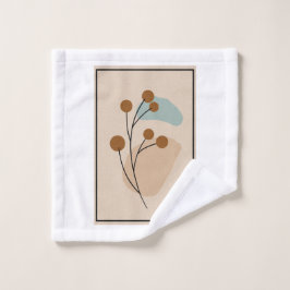 Minimale Botanische Abstracte Natuur Esthetiek Bad Handdoek
