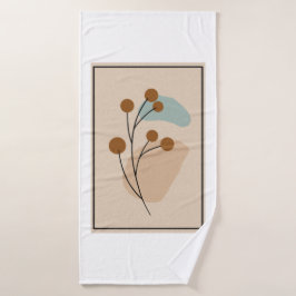Minimale Botanische Abstracte Natuur Esthetiek Badhanddoek
