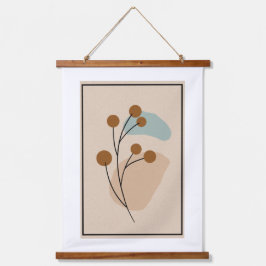 Minimale Botanische Abstracte Natuur Esthetiek Hangend Wandkleed