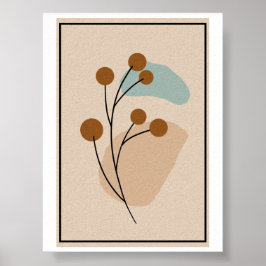 Minimale Botanische Abstracte Natuur Esthetiek Poster
