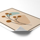 Minimale Botanische Abstracte Natuur Esthetiek Poster (Hoek)